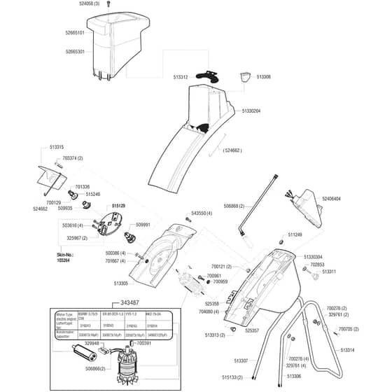 AL-KO New Tec 1400 R - 110489 - Main Assembly: 10.1999 - 6.2000