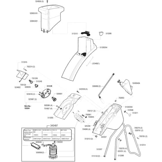 AL-KO New Tec 1400 R - 110489 - Main Assembly: 5.1997 - 10.1999