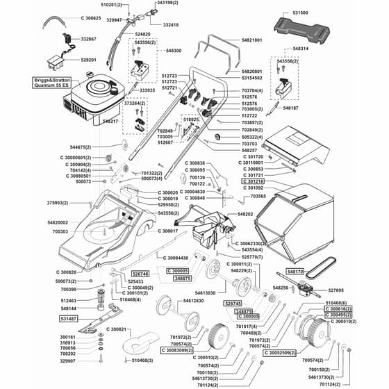 AL-KO Concord 5300 BRE - 110543 - Main Assembly: from 2.2002