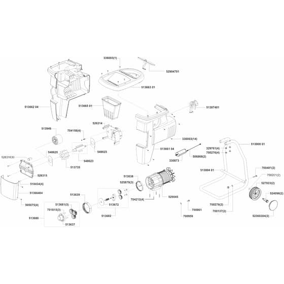 AL-KO Silent Power 3500 - 110572 - Main Assembly: 4.2001 - 2.2002