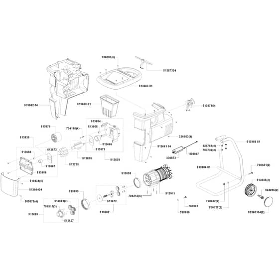AL-KO Silent Power 4000 - 110573 - Main Assembly: before 1.1999