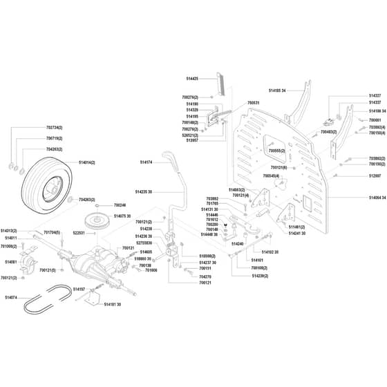 AL-KO Comfort T9-75 - 110722 - Transmission: 4.1998 - 6.1998