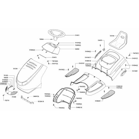AL-KO Concord T13-102 - 110918 - Body Work And Seat: from 10.2002