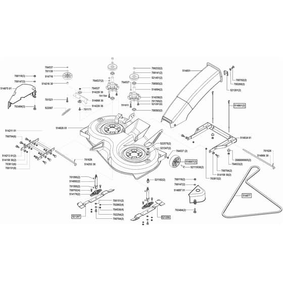 AL-KO Concord T13-102 - 110918 - Cutterdeck: from 10.2002