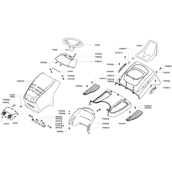 AL-KO Comfort T800 - 110941 - Body Work And Seat: 1.2000 - 3.2000