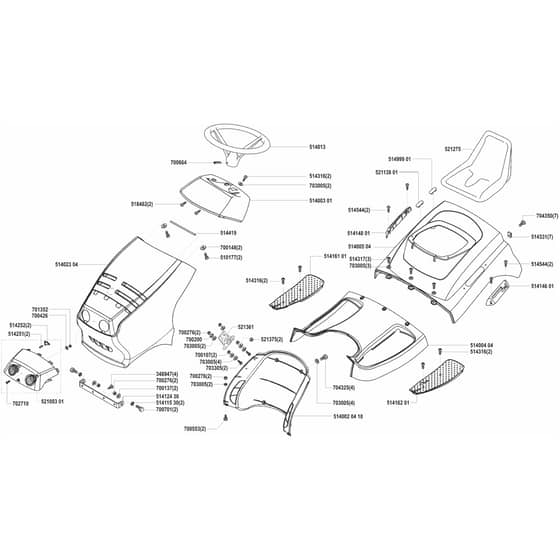 AL-KO Comfort T800 - 110941 - Body Work And Seat: 9.2000 - 10.2000