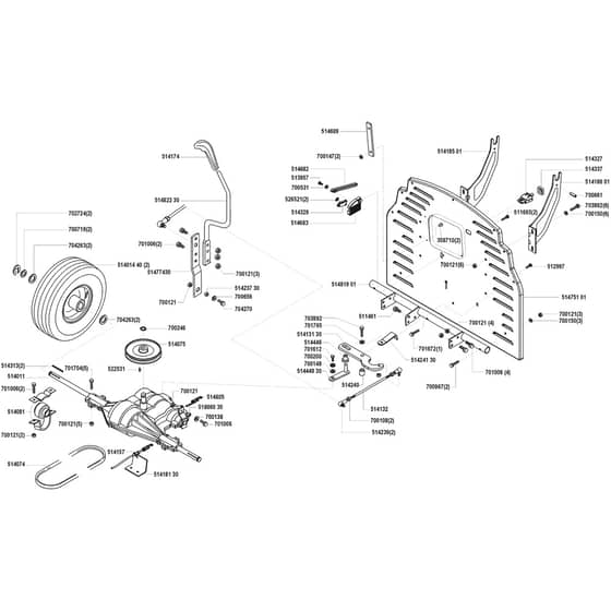 AL-KO Comfort T800 - 110941 - Transmission: 3.2000 - 9.2000