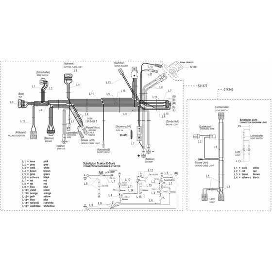 AL-KO Comfort T800 - 110941 - Wiring Loom 1: 10.2000 - 8.2001