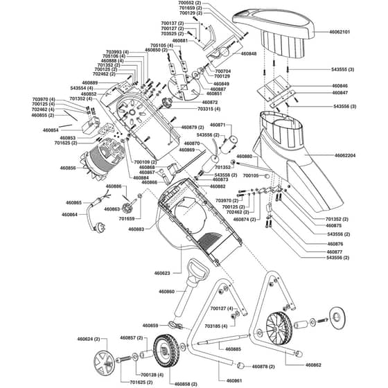 AL-KO New Tec 2400 R Special - 112436 - Main Assembly