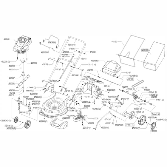 AL-KO Easy 4.6 SP-S - 113606 - Main Assembly