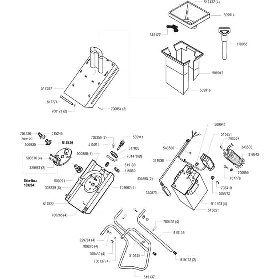 AL-KO Dynamic 1400 - 117179 - Main Assembly