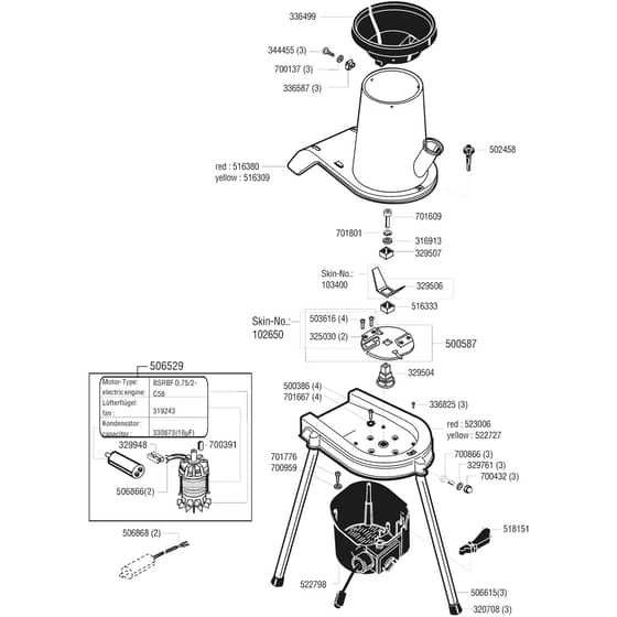 AL-KO Standard 13 - 117293 - Main Assembly