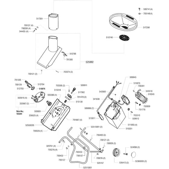 AL-KO Dynamic H2200 TRS - 117298 - Main Assembly
