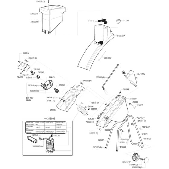 AL-KO New Tec 1600 R - 117418 - Main Assembly