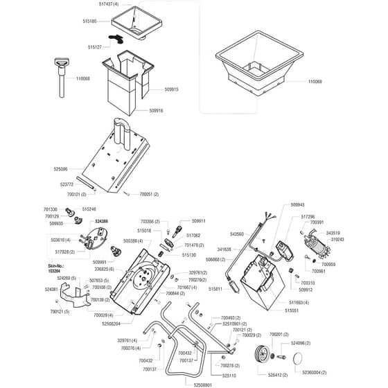 AL-KO Micro - 117509 - Main Assembly