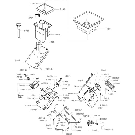 AL-KO Euromat 1800 RS - 117625 - Main Assembly