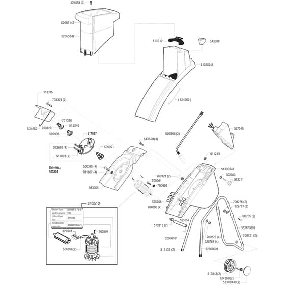 AL-KO Husq 35-180 - 117883 - Main Assembly: from 10.1999