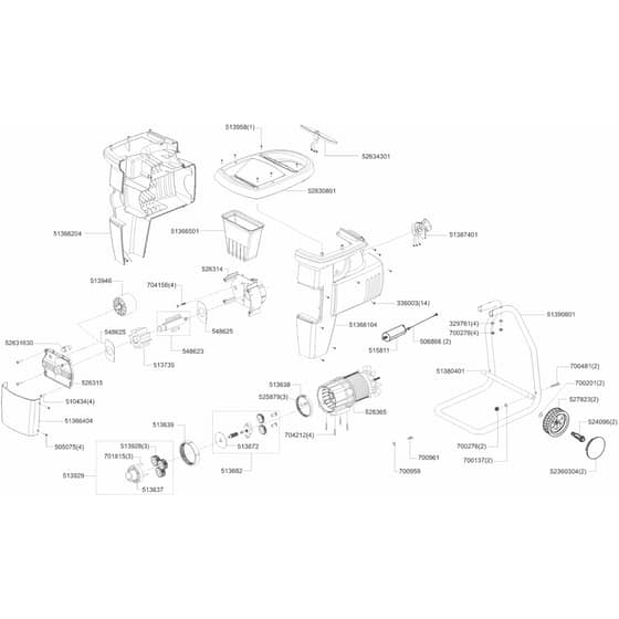 AL-KO Silent Power 4000 - 117963 - Main Assembly: 3.2001 - 8.2001