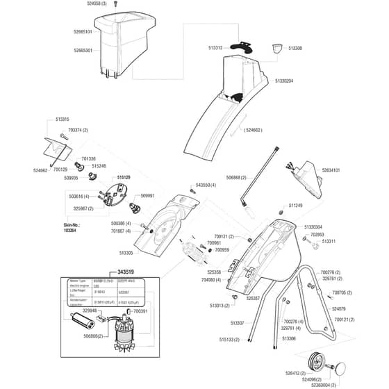 AL-KO New Tec 2200 R - 117964 - Main Assembly: 1.1999 - 10.1999
