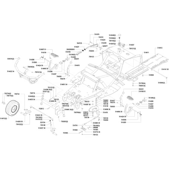 AL-KO Powerline RT14-85 HD - 117997 - Chassis: before 2.2000