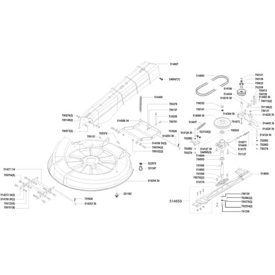 AL-KO Powerline RT14-85 HD - 117997 - Cutter Deck: before 2.2000
