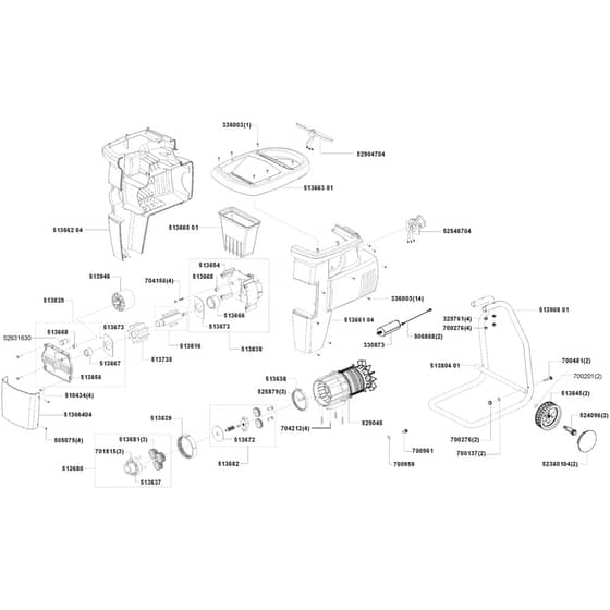 AL-KO Silent Power 3500 - 118033 - Main Assembly