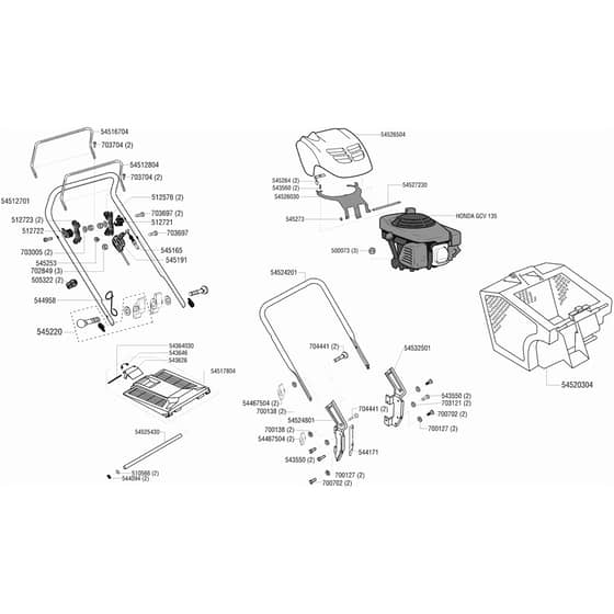 AL-KO Premium Bio 42 BR - 118049 - Handle And Collector: from 9.2000