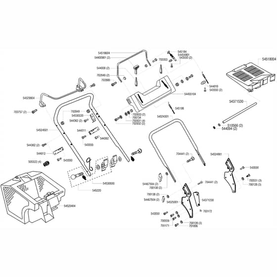 AL-KO Premium Bio 48 - 118051 - Handle And Collector: 1.2000 - 5.2000