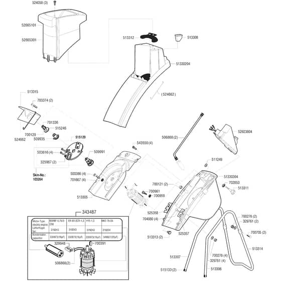 AL-KO New Tec 1400 EASYCH - 118059 - Main Assembly: from 10.1999