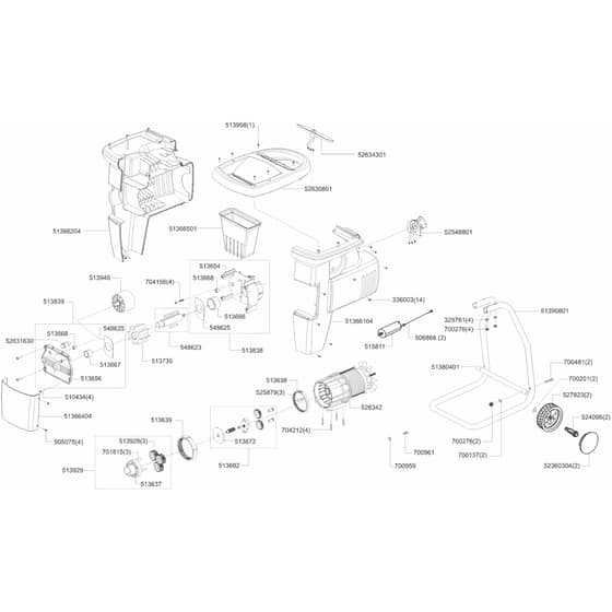 AL-KO Silent Power 5000 - 118066 - Main Assembly: from 3.2001