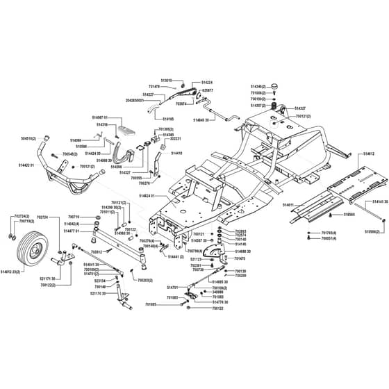 AL-KO Powerline T17-102 HD - 118075 - Chassis: before 2.2001
