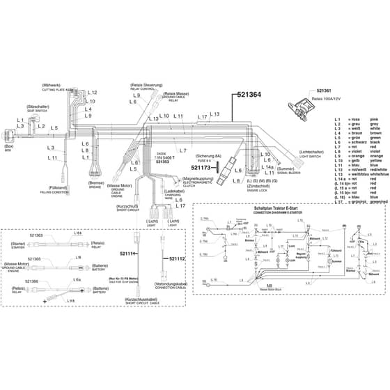 AL-KO T16-102 HVC - 118122 - Wiring Loom 1: 10.2004 - 7.2007