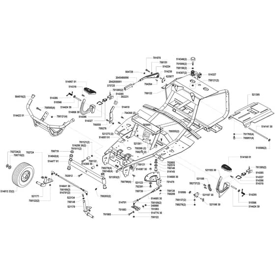 AL-KO Comfort T800 SA - 118136 - Chassis: 1.2000 - 1.2001