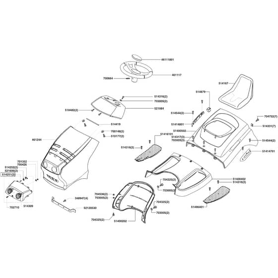AL-KO T17-102 HD LUX HVC - 118144 - Body Work And Seat: from 3.2006