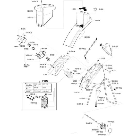 AL-KO New Tec 2400 S - 118155 - Main Assembly: 1.2001 - 8.2001