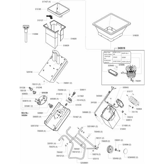 AL-KO Top Tec 2700 - 118174 - Main Assembly: before 10.2000