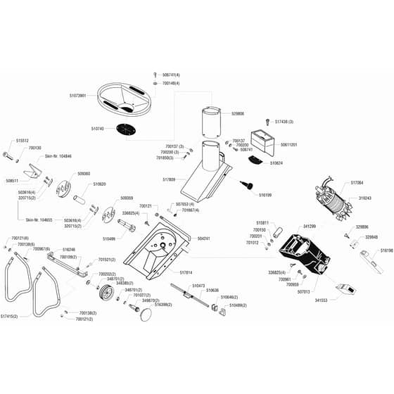 AL-KO Top Tec 2500 TCS - 118176 - Main Assembly: 10.2000 - 6.2002
