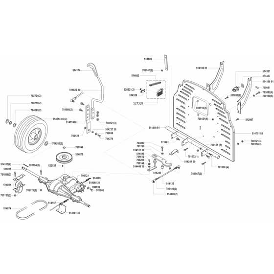 AL-KO Comfort T10 - 118201 - Transmission: before 1.2001