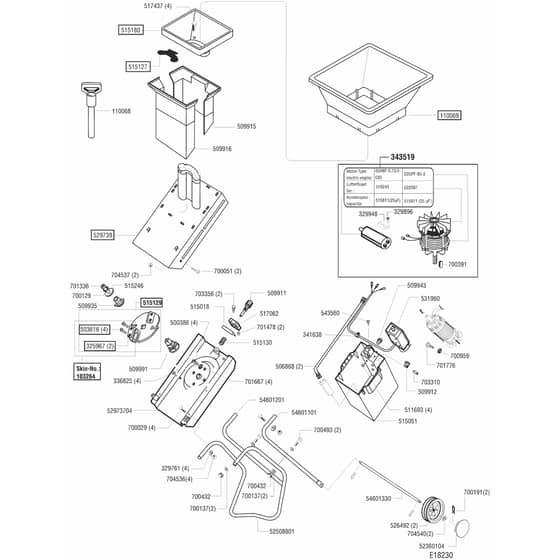 AL-KO Dynamic H2500 RS - 118230 - Main Assembly: from 10.2002