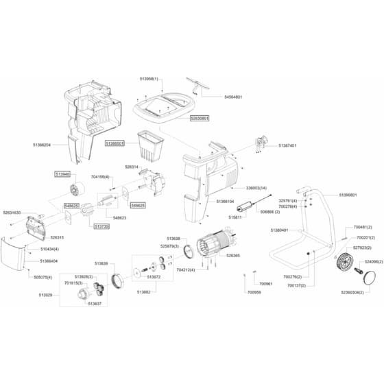 AL-KO Silent Power 4000 - 118233 - Main Assembly: 10.2001 - 9.2002