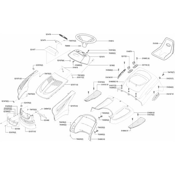 AL-KO Concord T20-102 HDE - 118241 - Body Work And Seat: 9.2002 - 10.2003
