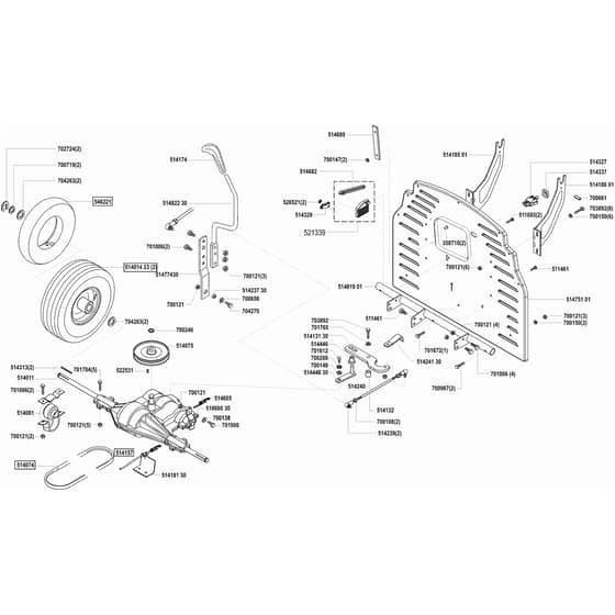 AL-KO Concord T14-85 - 118244 - Transmission: before 6.2002
