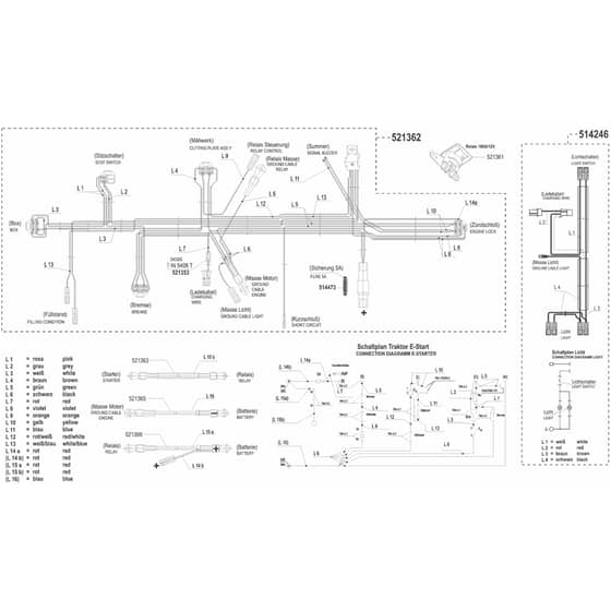 AL-KO Concord T14-85 HD - 118245 - Wiring Loom 1: 6.2002 - 9.2002