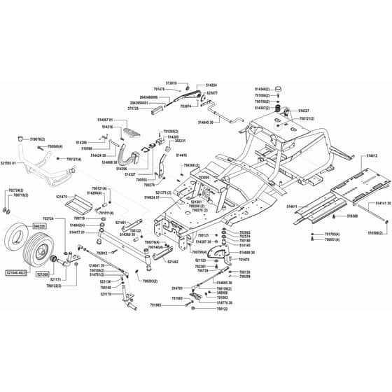 AL-KO Concord T15-102 - 118246 - Chassis: before 4.2002