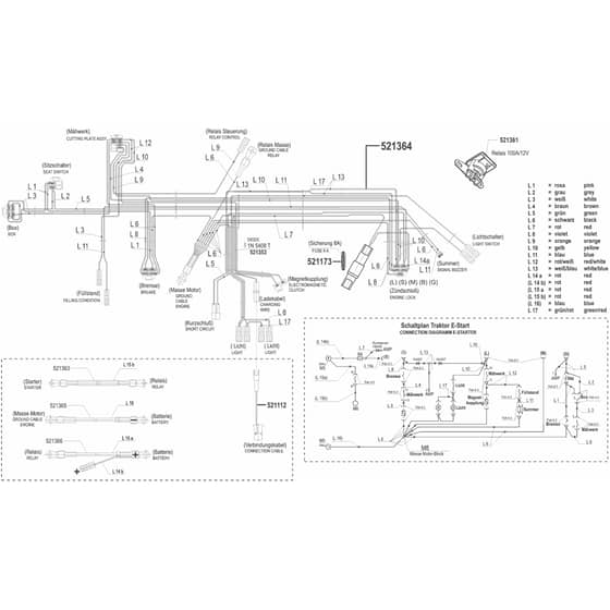 AL-KO Concord T18-102 - 118248 - Wiring Loom 1: from 10.2002
