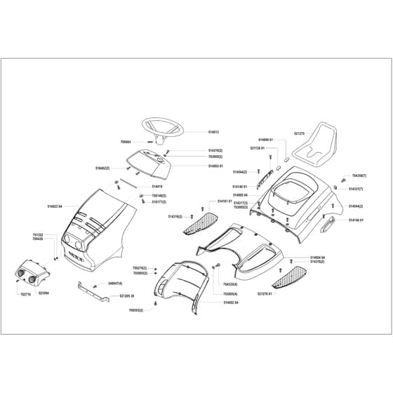 AL-KO Comfort T10 - 118264 - Body Work And Seat: 12.2001 - 2.2002