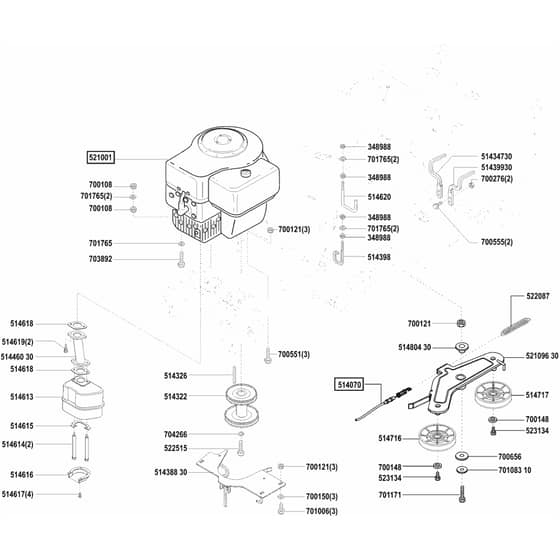 AL-KO Comfort T10 - 118264 - Engine: before 12.2001