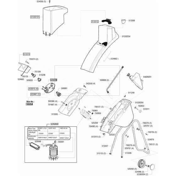AL-KO New Tec 1600 R - 118265 - Main Assembly: from 11.2001