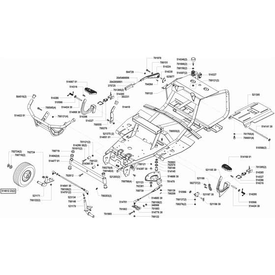 AL-KO Comfort T900 - 118289 - Chassis: before 1.2002