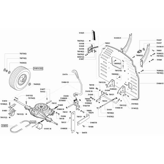 AL-KO Comfort T900 - 118289 - Transmission: before 1.2002